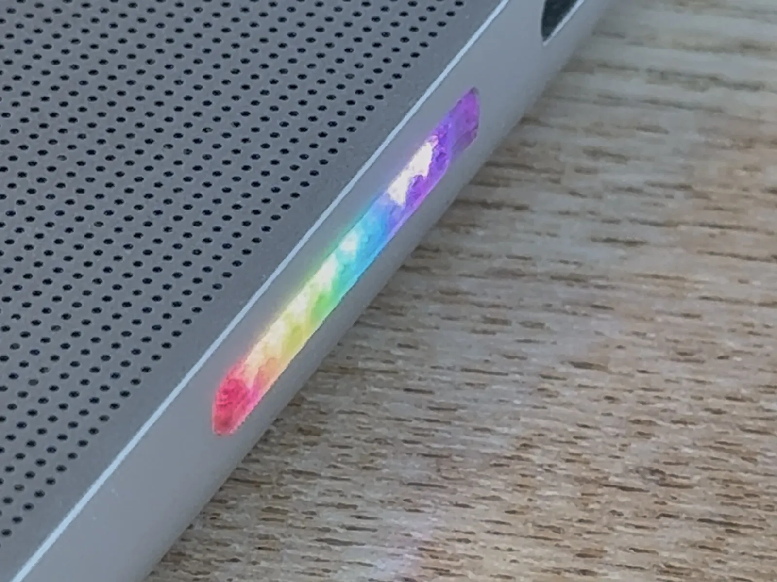 SidePulse Pro glowing in a MacBook Pro SD card slot